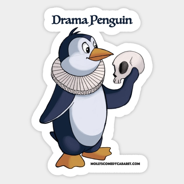 Molly's Comedy Cabaret Drama Penguin Sticker by MollysComedyCabaret